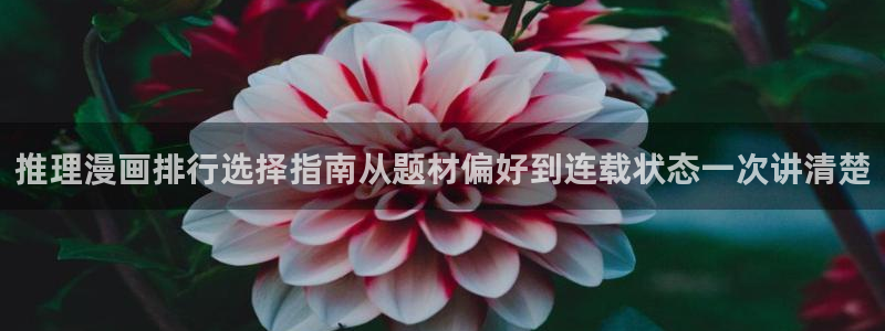 樱花日语单词大全：推理漫画排行选择指南从题材偏好到连载状态一次讲清楚