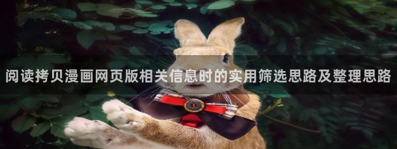 樱花日语零基础网课:阅读拷贝漫画网页版相关信息时的实用筛选思路及整理思路